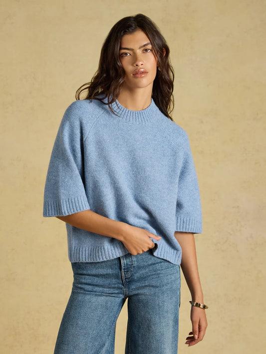 Short Sleeve Crew Knit Jumper