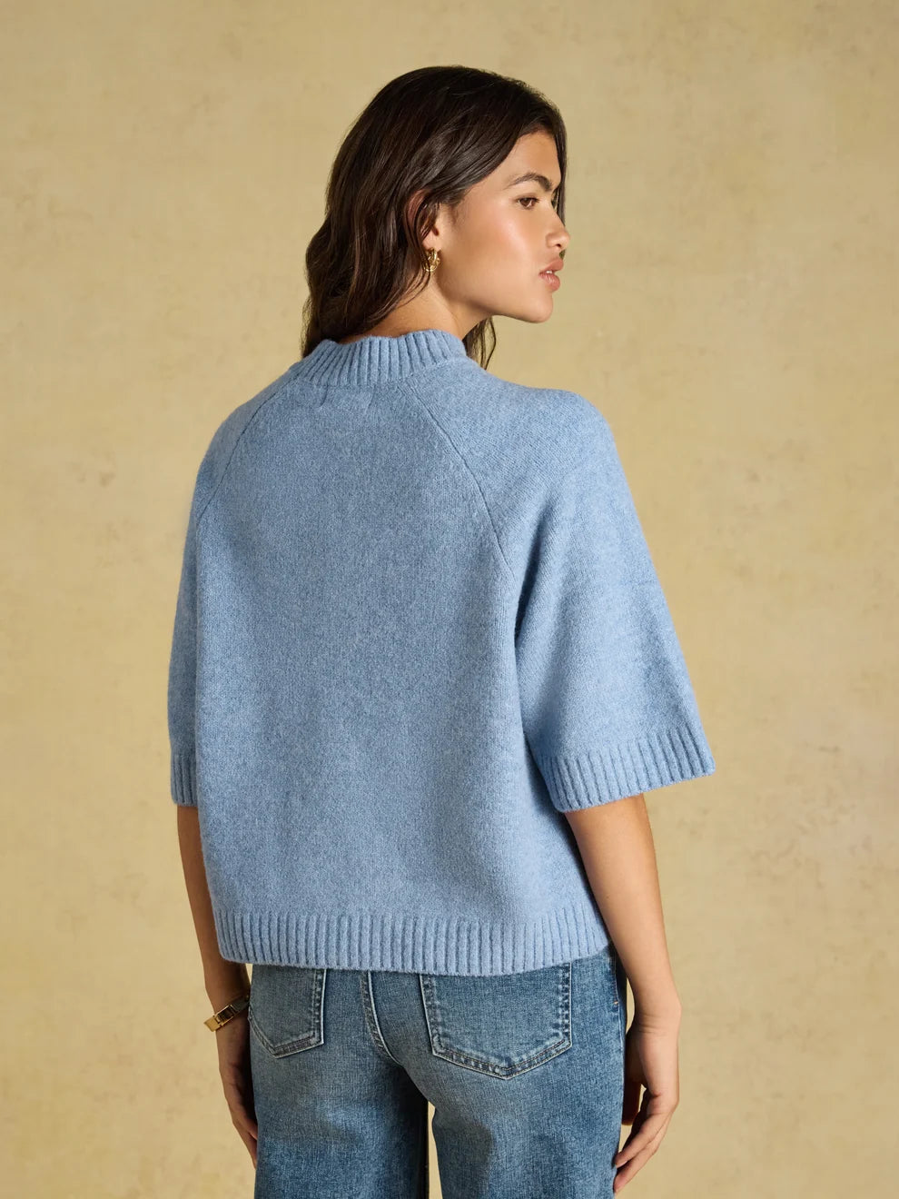 Short Sleeve Crew Knit Jumper