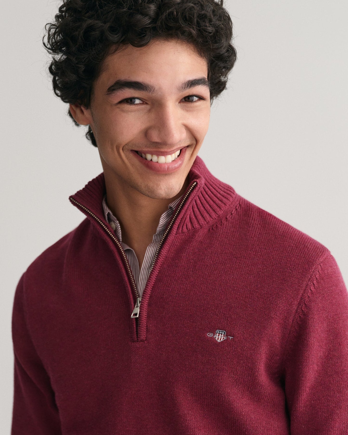 Casual Cotton Half-Zip Sweater