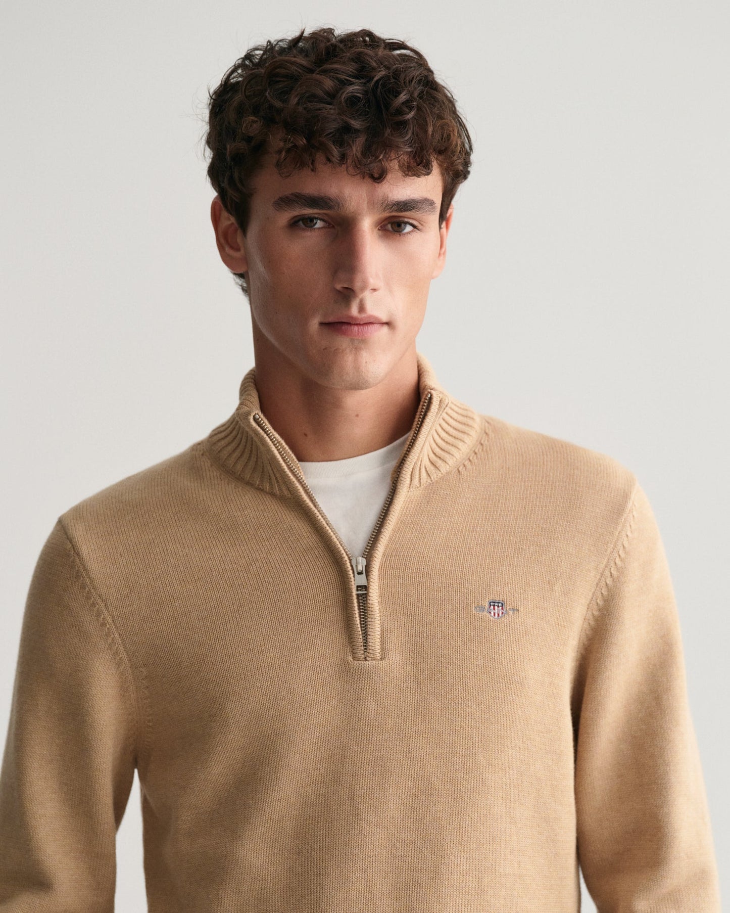 Casual Cotton Half-Zip Sweater