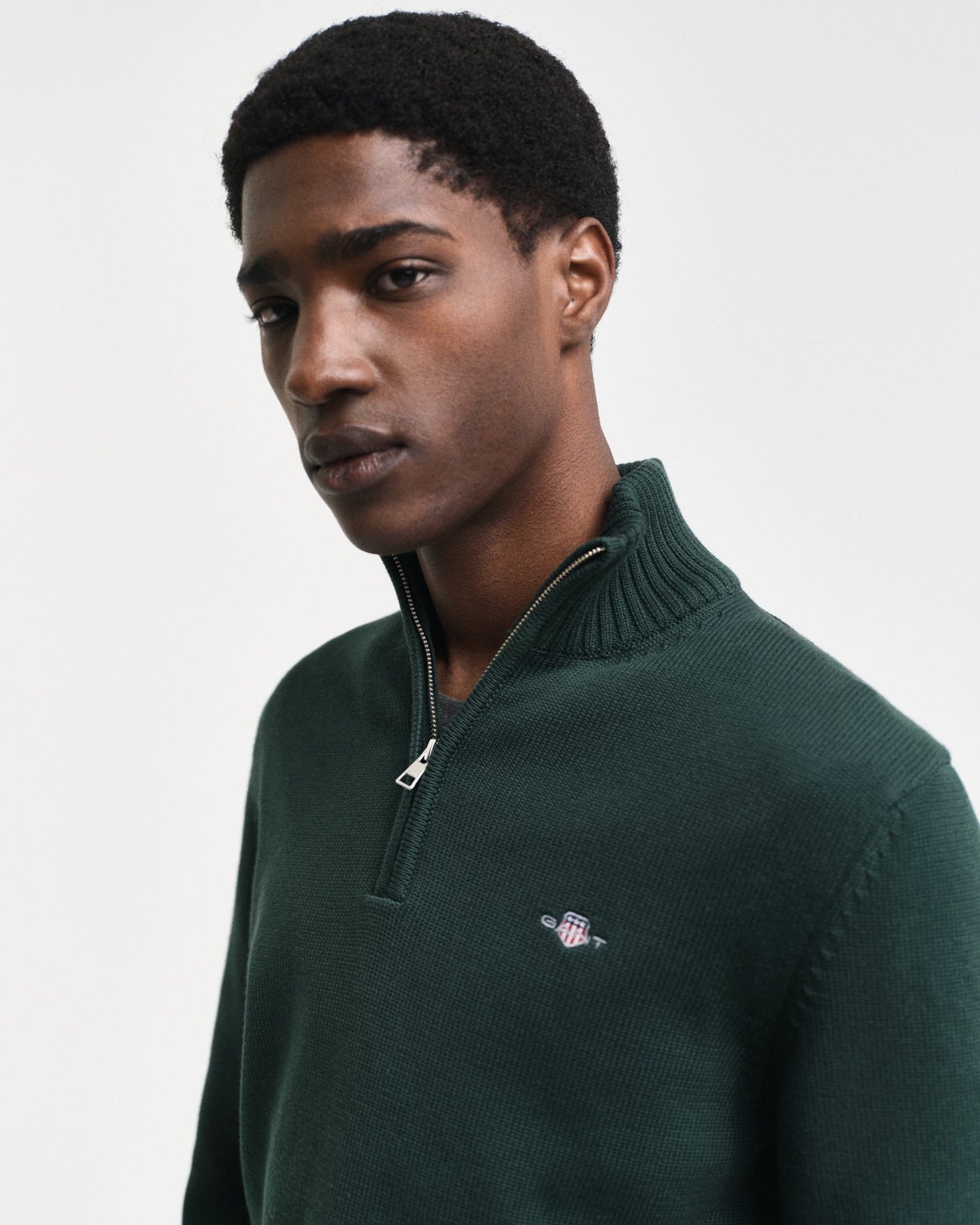 Casual Cotton Half-Zip Sweater