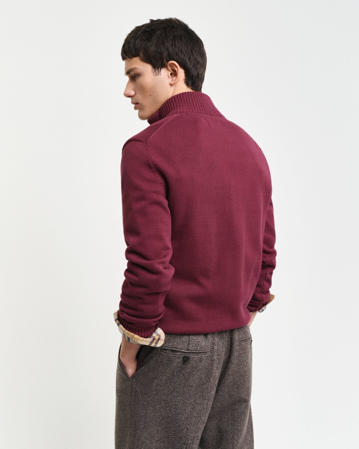 Casual Cotton Half-Zip Sweater