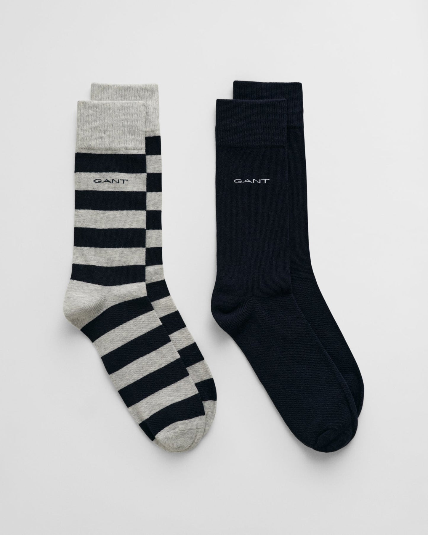 2-Pack Barstripe & Solid Socks