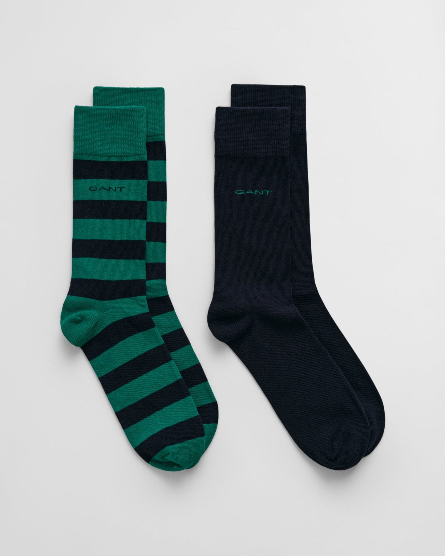 2-Pack Barstripe & Solid Socks