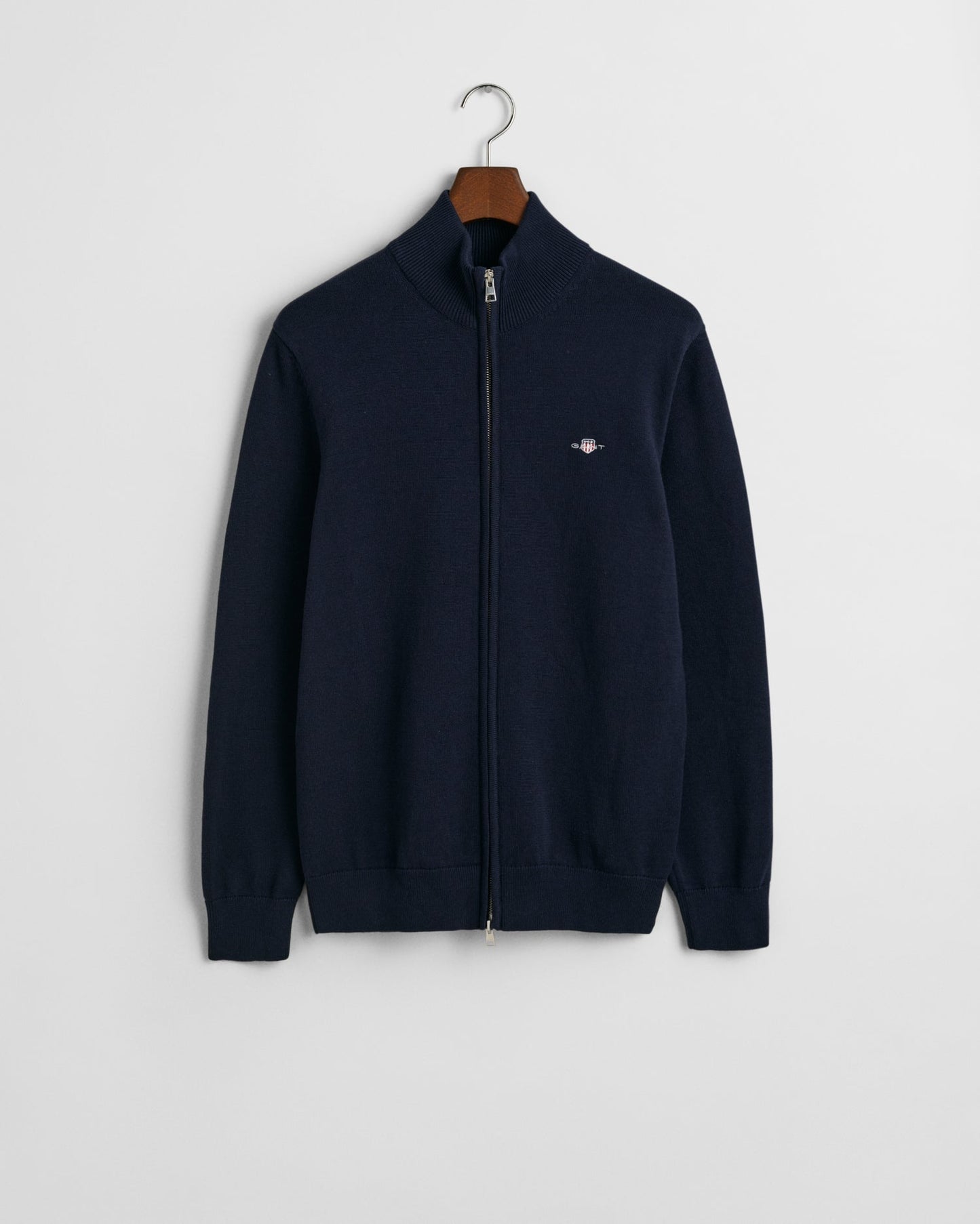 Casual Cotton Zip Cardigan