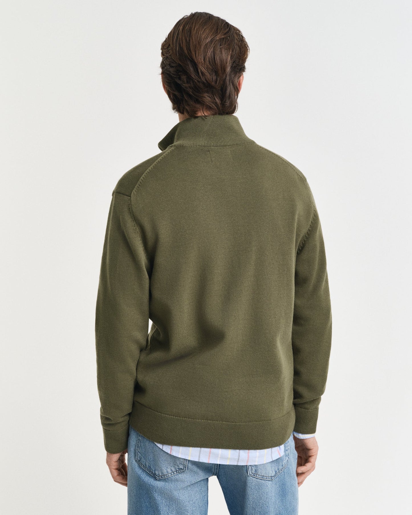 Casual Cotton Zip Cardigan