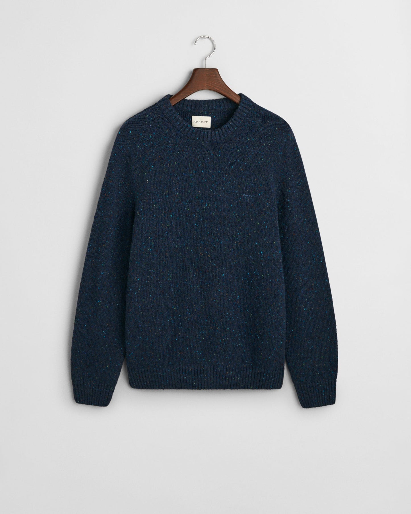 Casual Cotton Half-Zip Sweater - Evening Blue