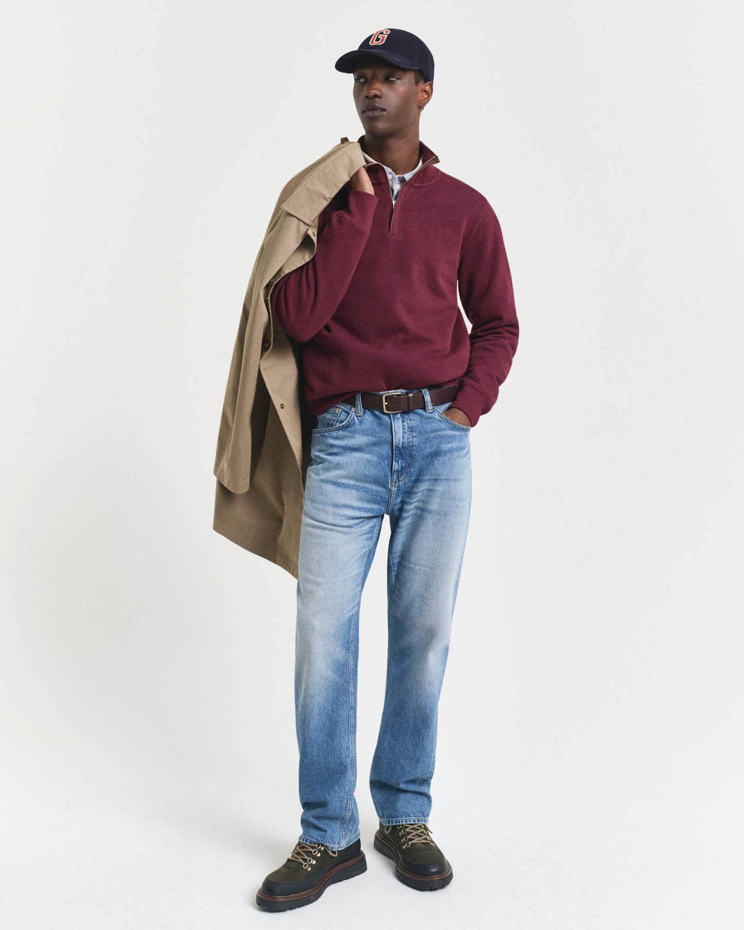 Sacker Rib Half-Zip Sweatshirt