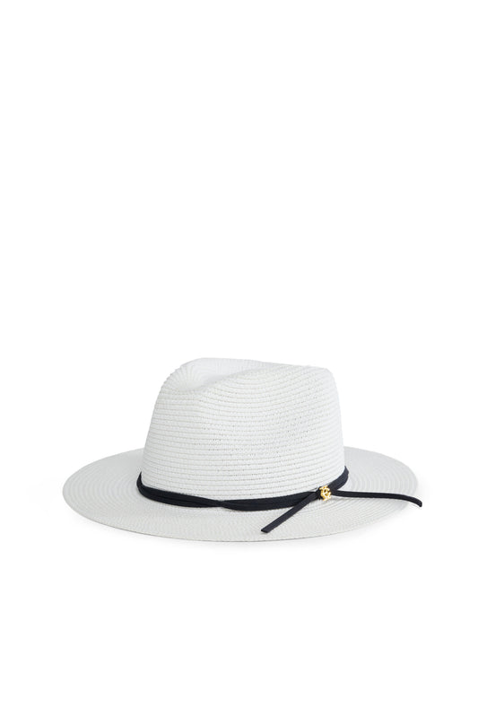 Francesca Hat - White Navy
