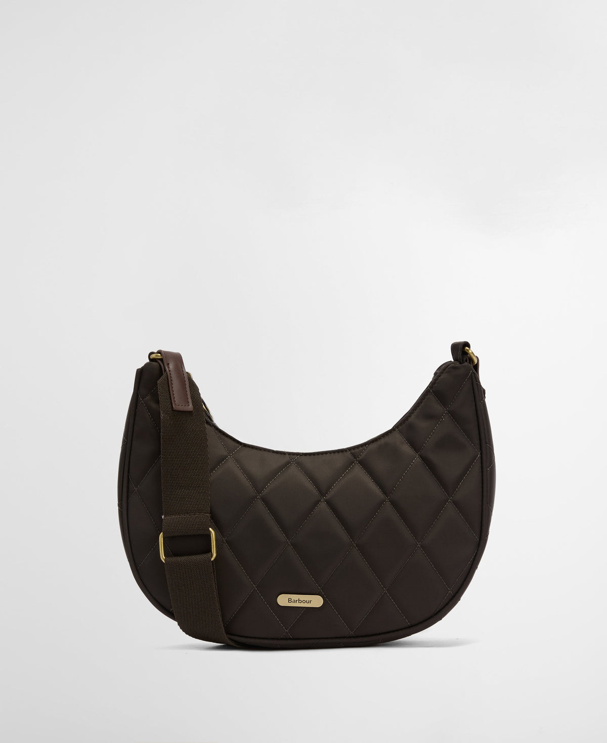 Quilted Sling Shoulder Bag (Olive)
