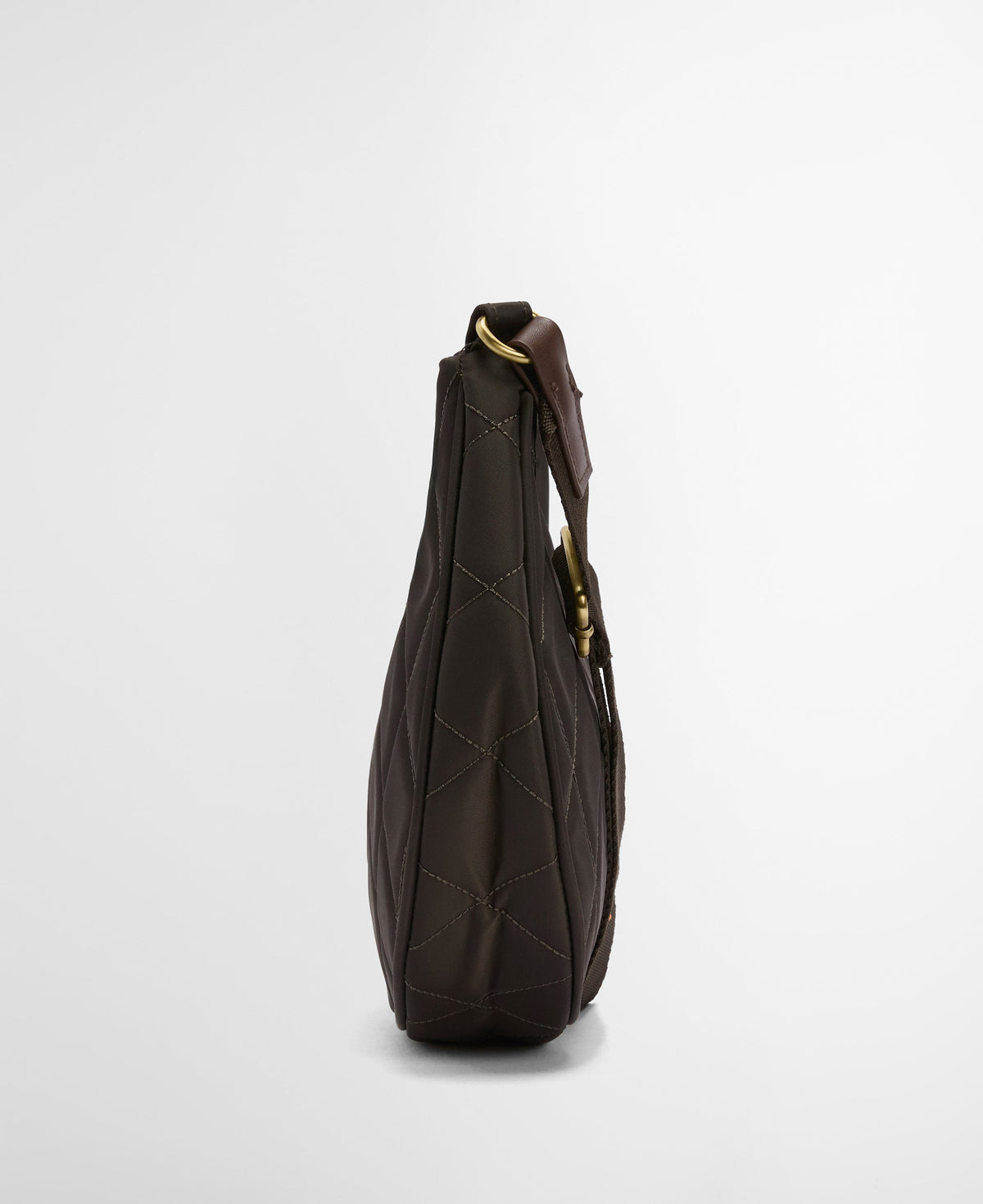Quilted Sling Shoulder Bag (Olive)