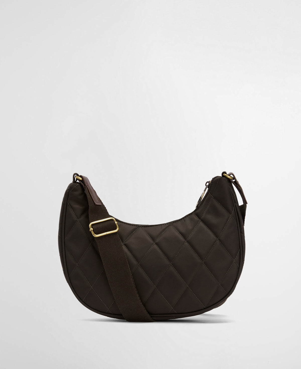 Quilted Sling Shoulder Bag (Olive)