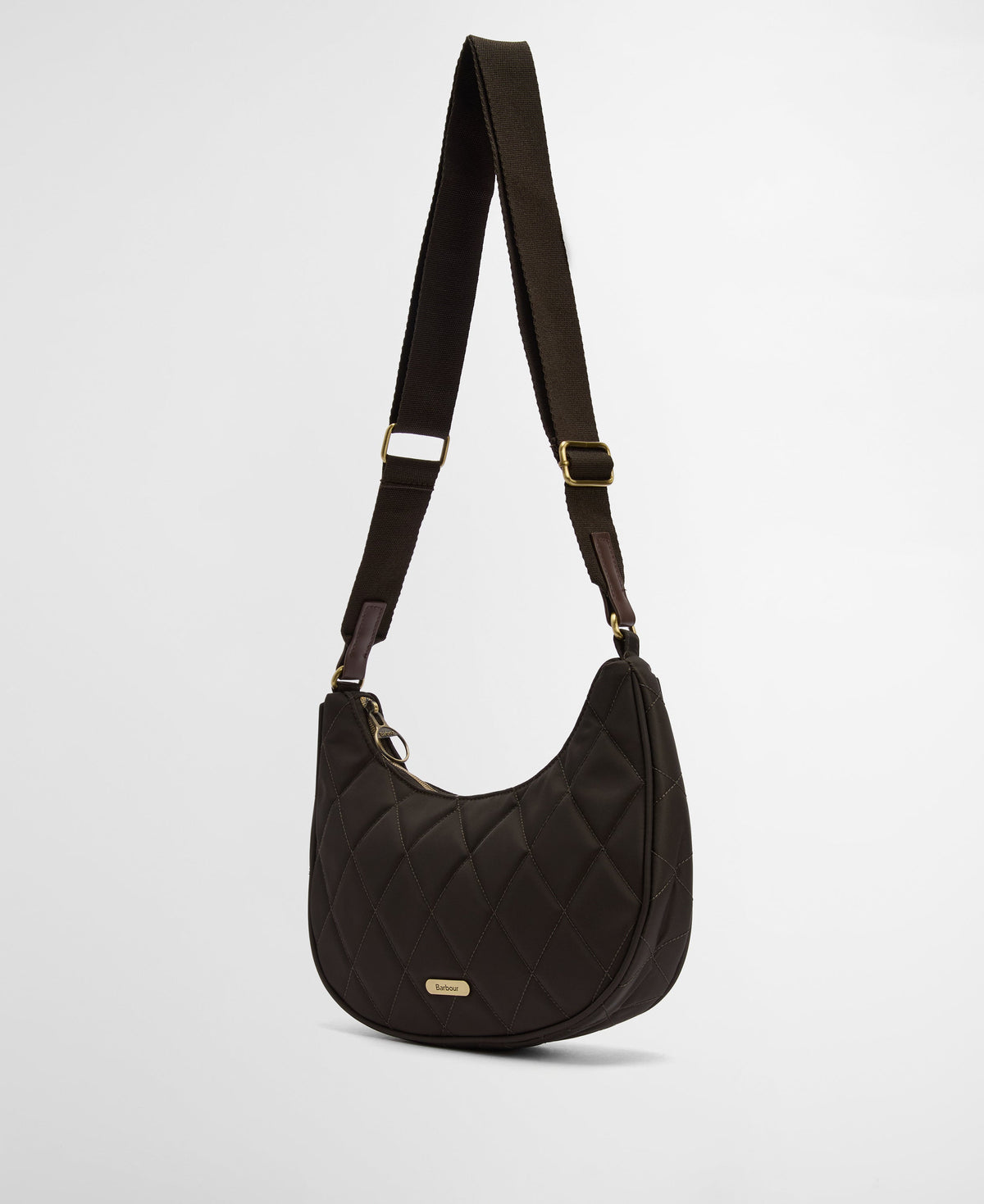 Quilted Sling Shoulder Bag (Olive)