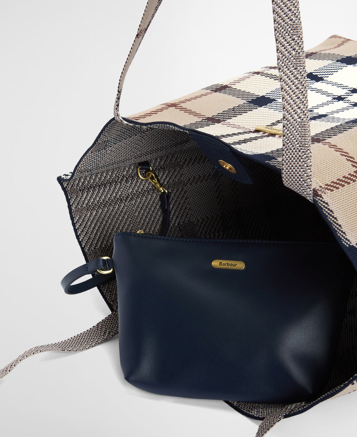 Layla Tartan Large Tote Bag - Rosewood Tartan