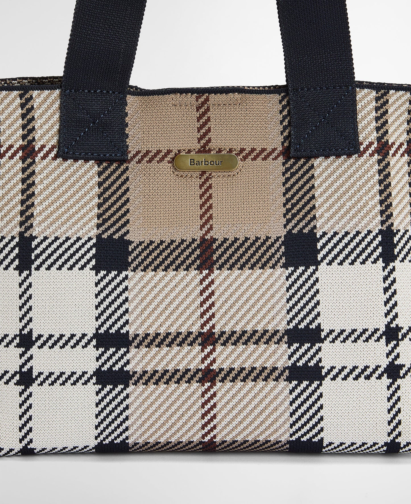 Barbour Layla Tartan Mini Tote Bag - Rosewood Tartan