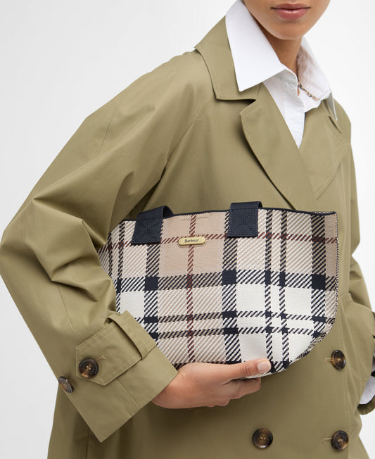 Barbour Layla Tartan Mini Tote Bag - Rosewood Tartan