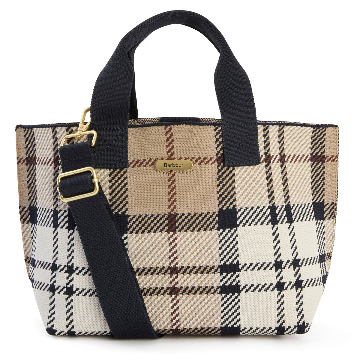 Barbour Layla Tartan Mini Tote Bag - Rosewood Tartan