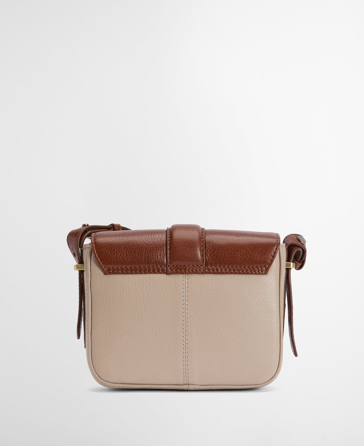 Mini Rosa Leather Crossbody Bag - Pebbled Pink/Brown