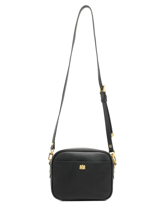 Country Camera Bag - Black Leather