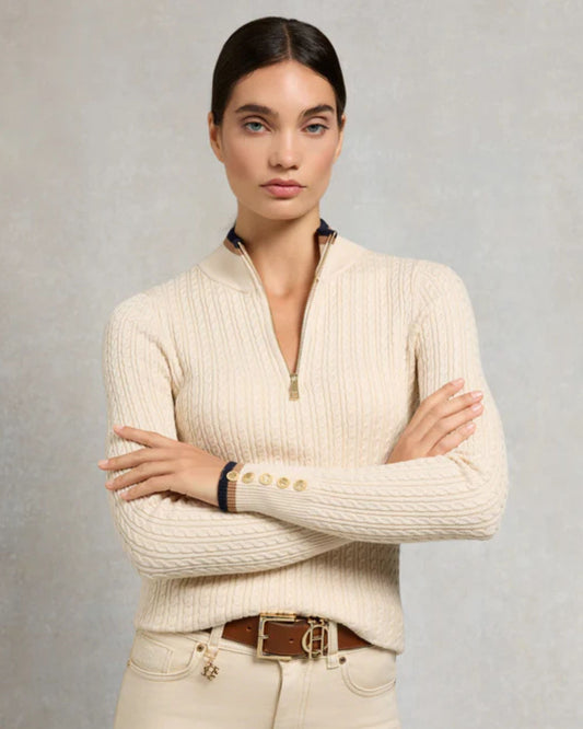 Zoe Quarter Zip Knit