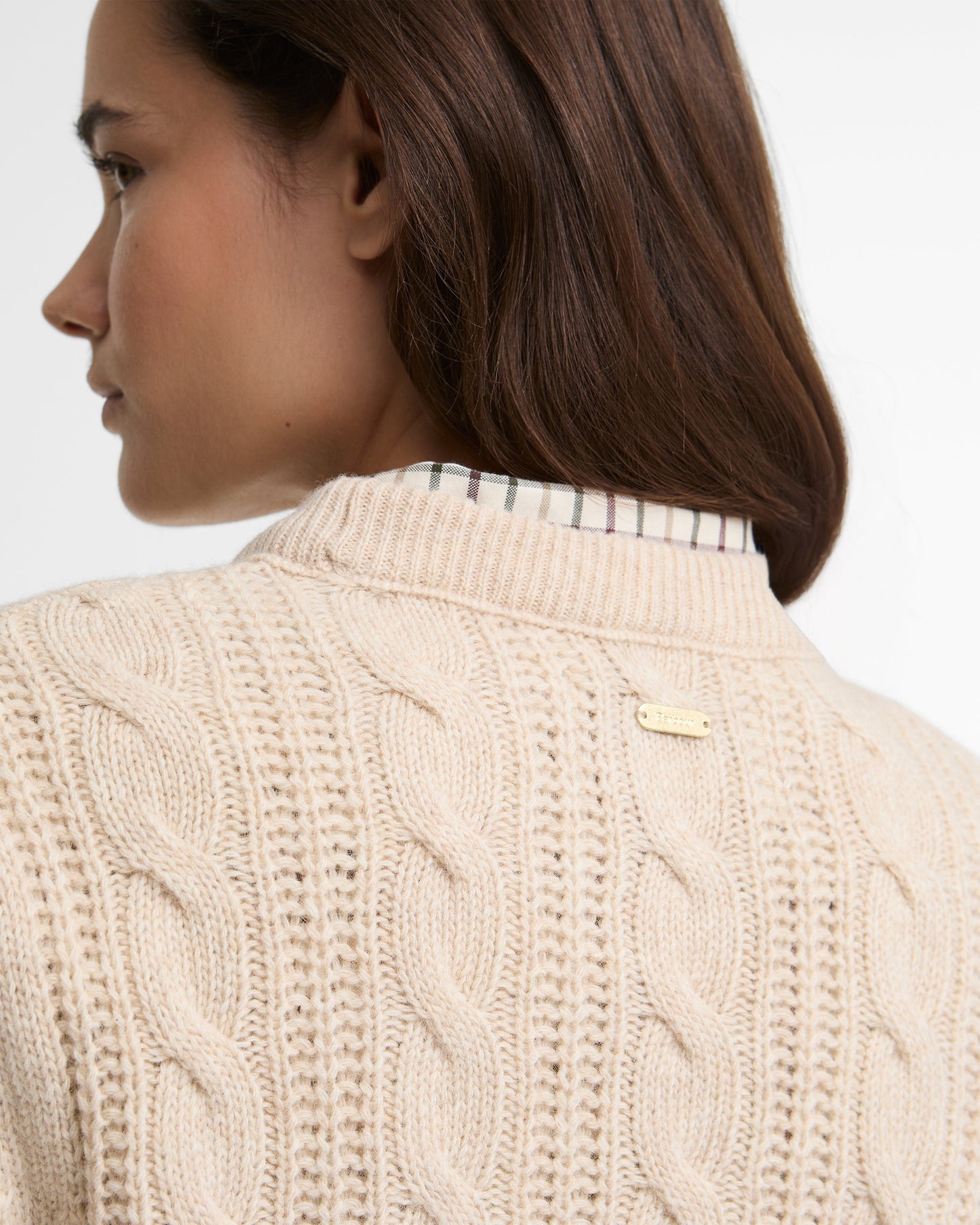 Joan Cropped Cable Knit Jumper