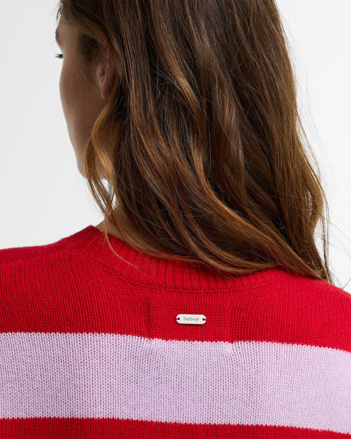 Woodhouse Striped Cashmere-Blend Crew Neck Jumper