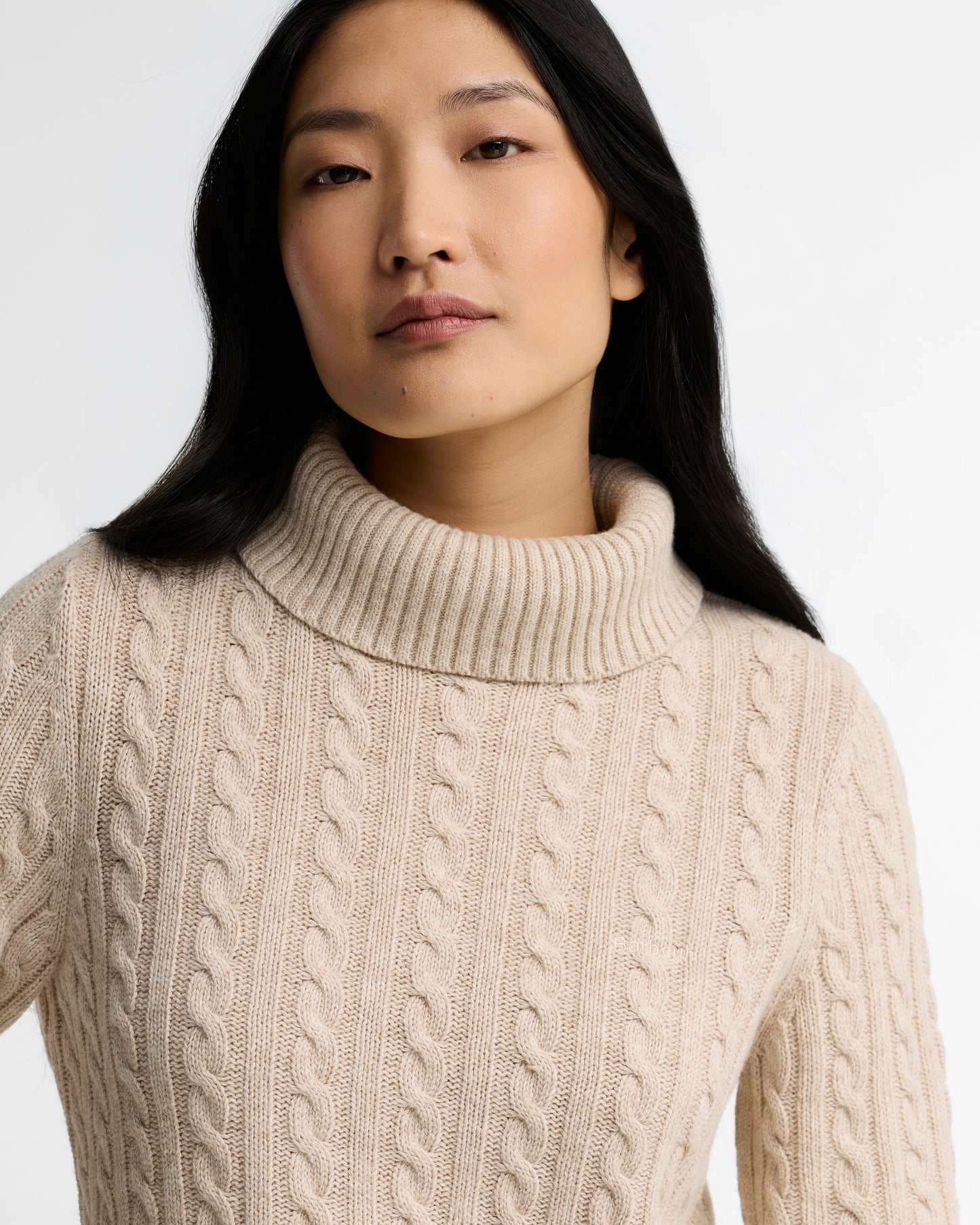 Ambleside Cable-Knit Rollneck Jumper