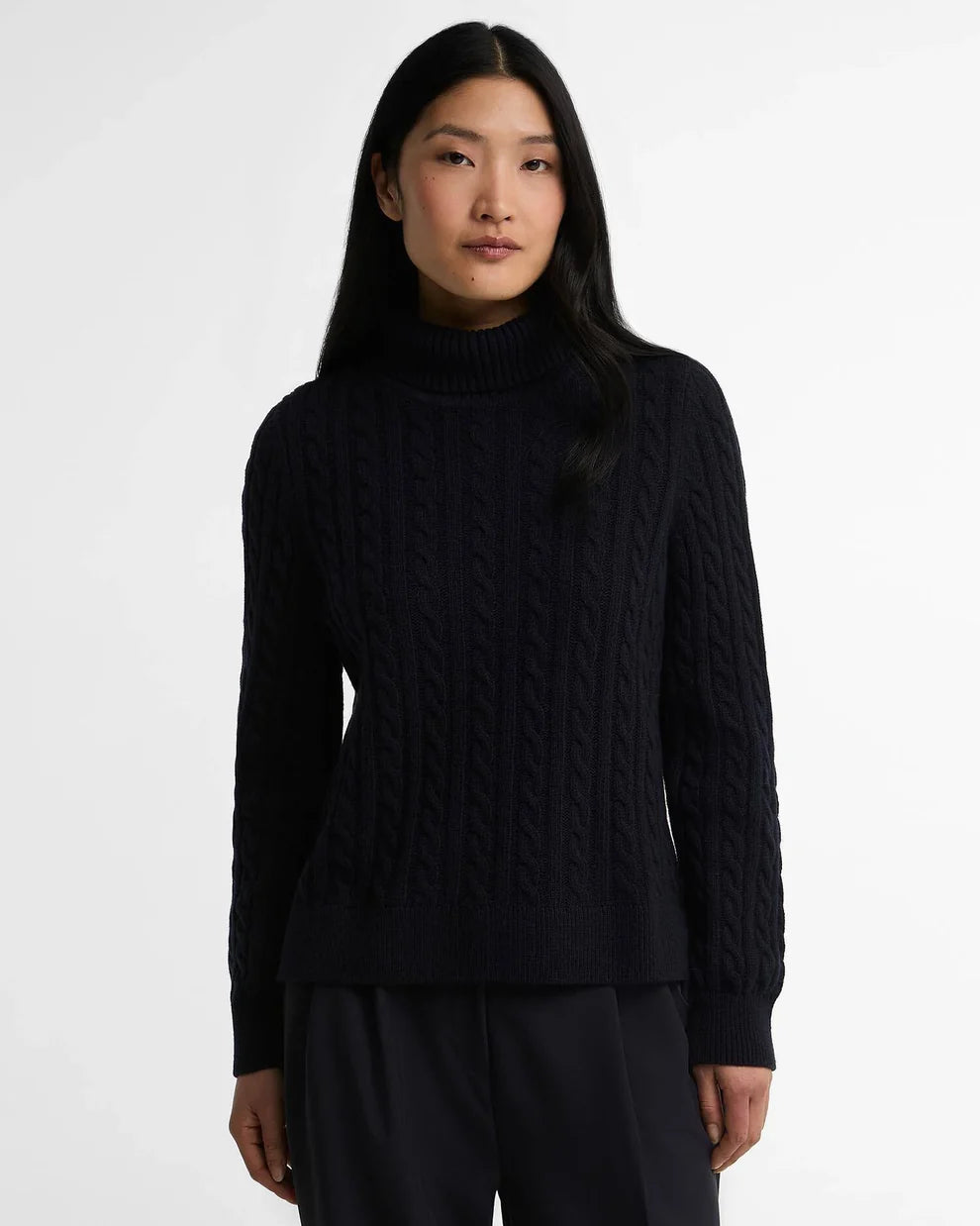 Ambleside Cable-Knit Rollneck Jumper