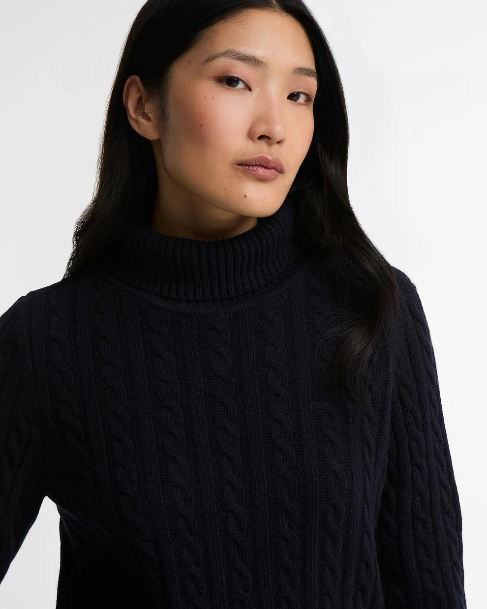 Ambleside Cable-Knit Rollneck Jumper