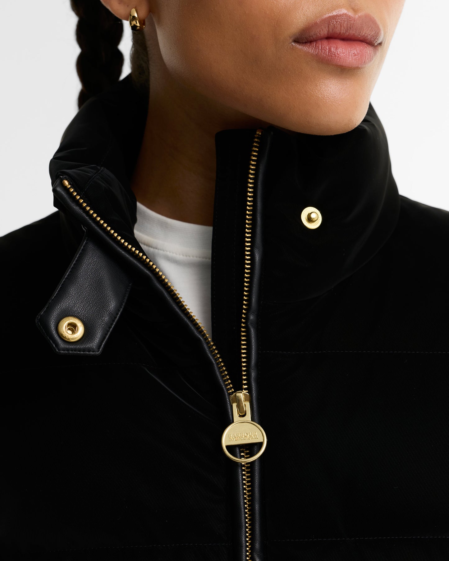 Balaton Faux-Velvet Quilted Sweatshirt