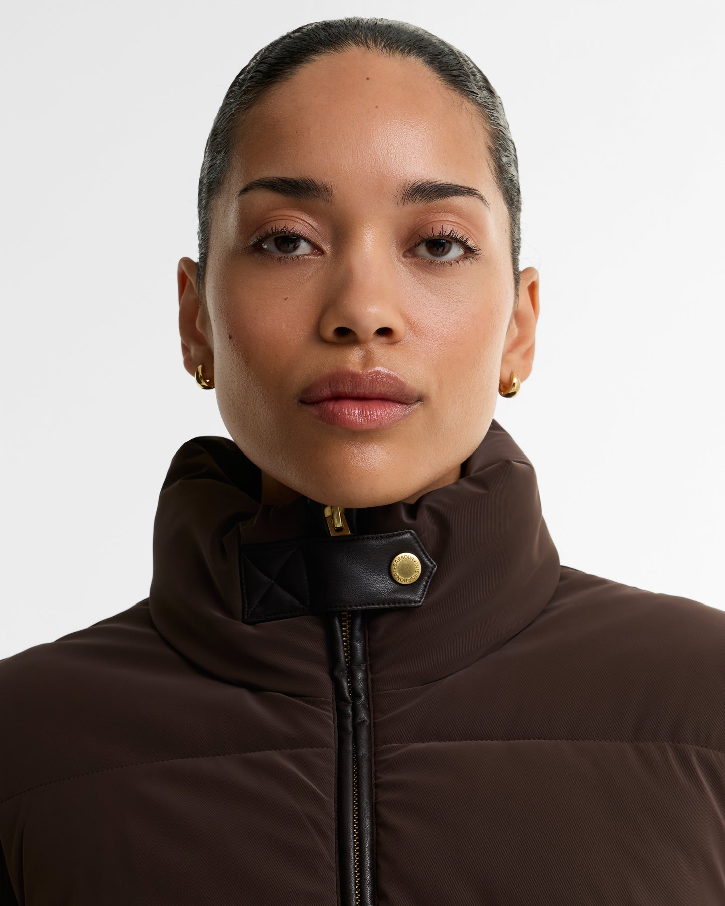 Balaton Faux-Velvet Quilted Sweatshirt