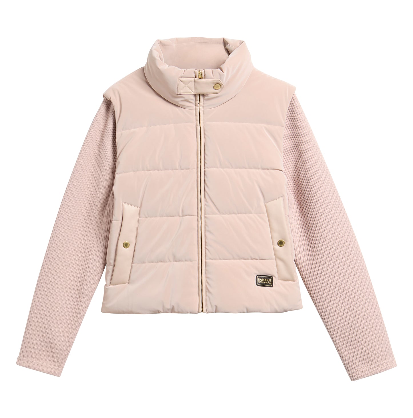 Balaton Faux-Velvet Quilted Sweatshirt