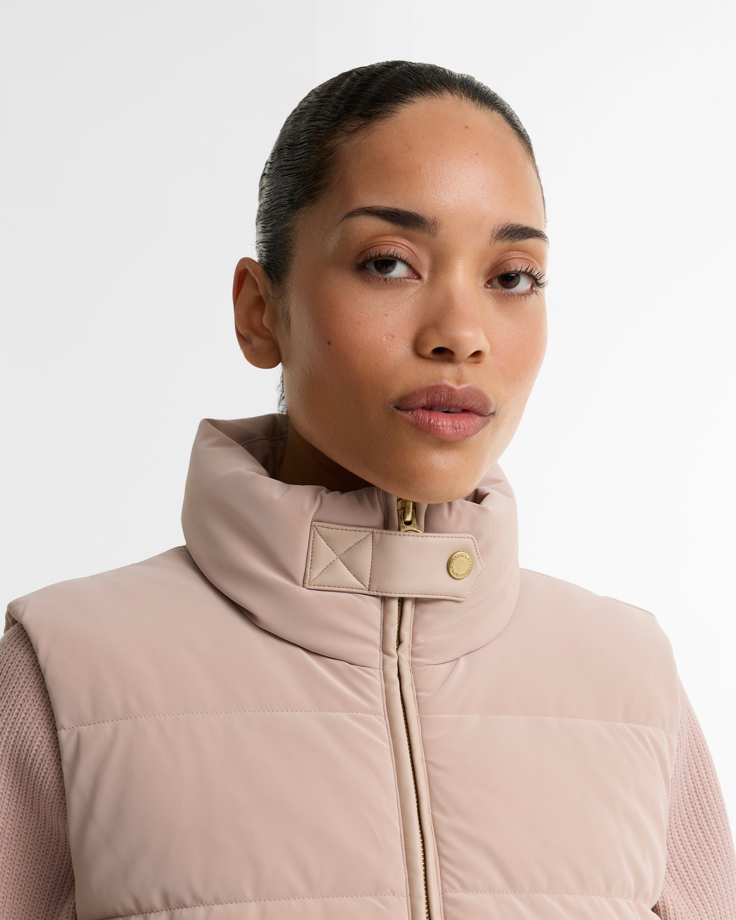Balaton Faux-Velvet Quilted Sweatshirt