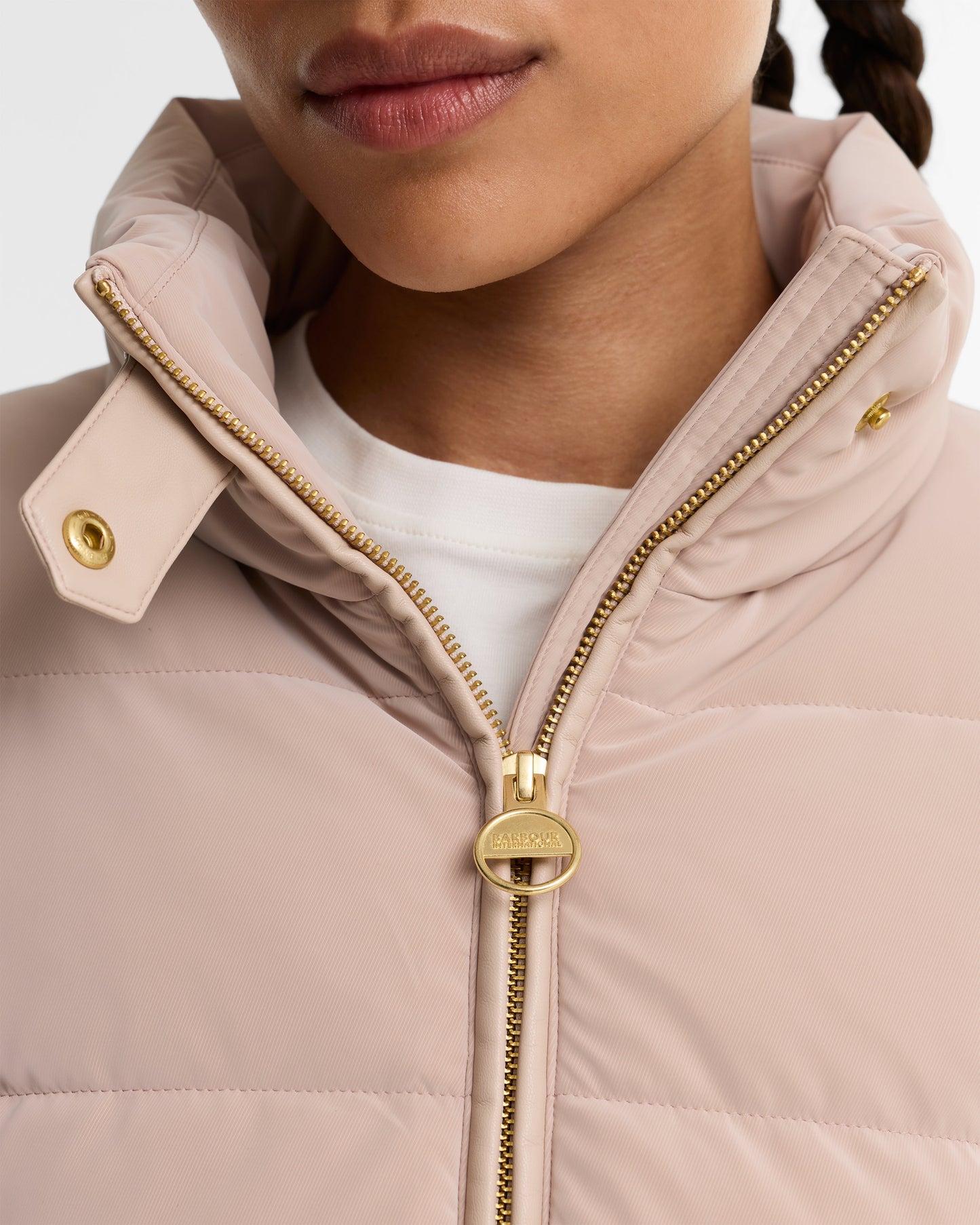 Balaton Faux-Velvet Quilted Sweatshirt