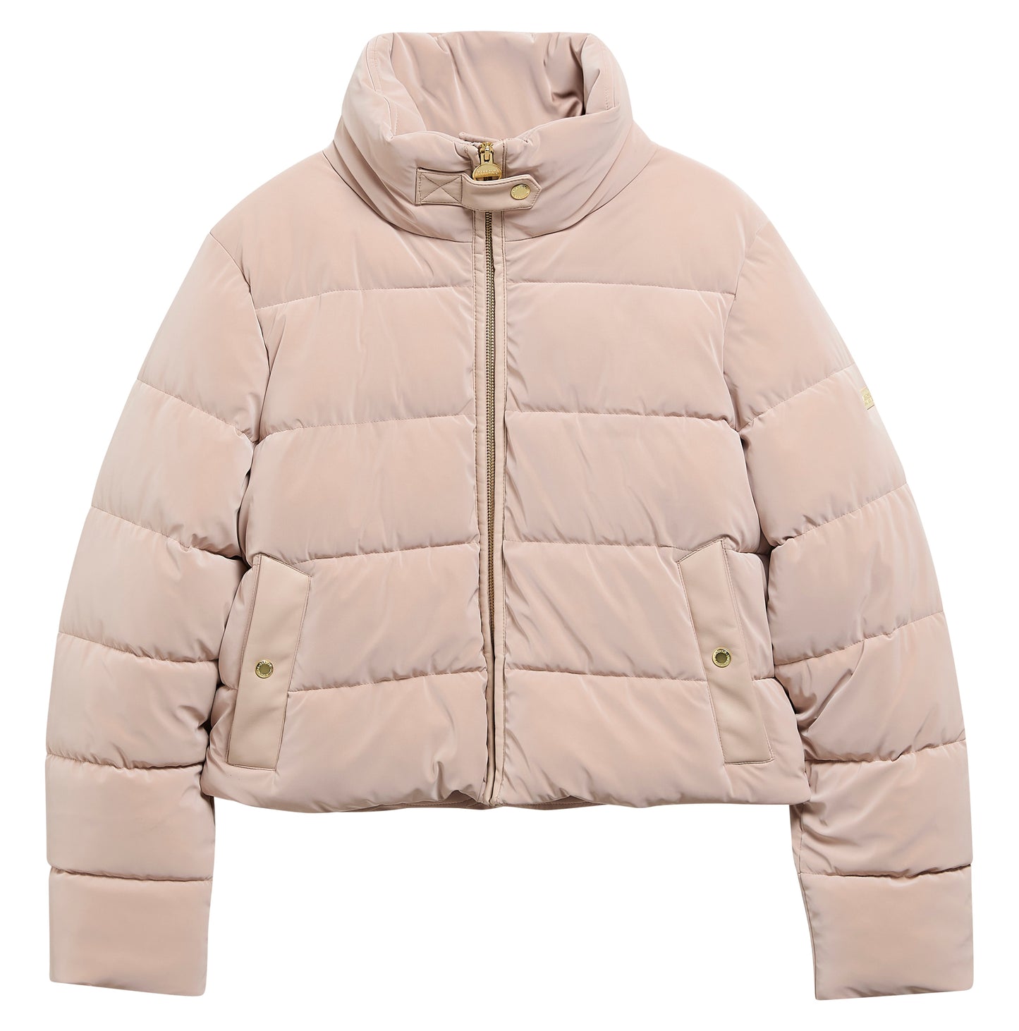Halina Faux-Velvet Puffer Jacket