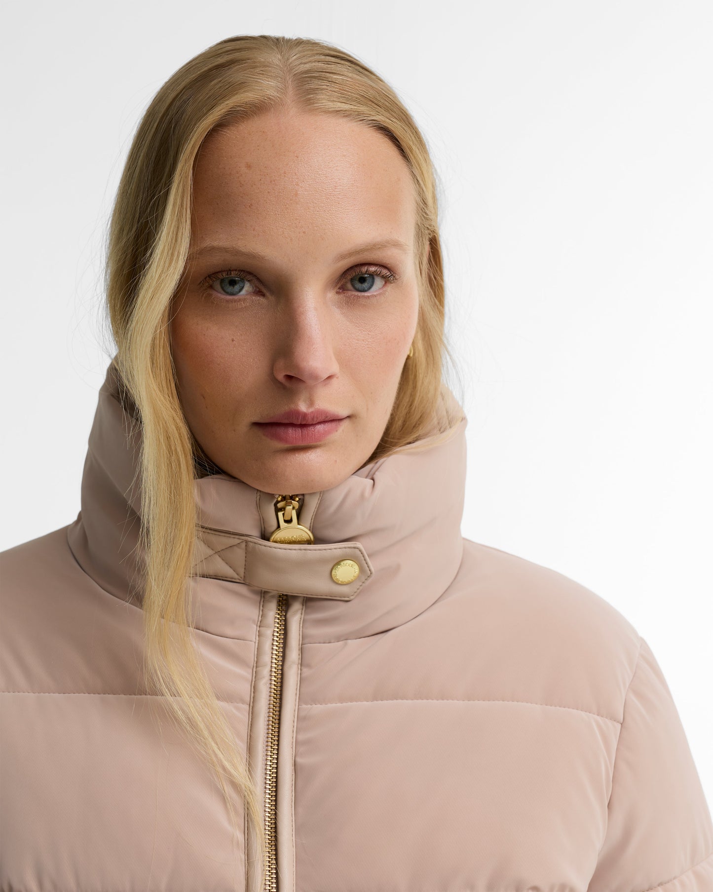 Halina Faux-Velvet Puffer Jacket
