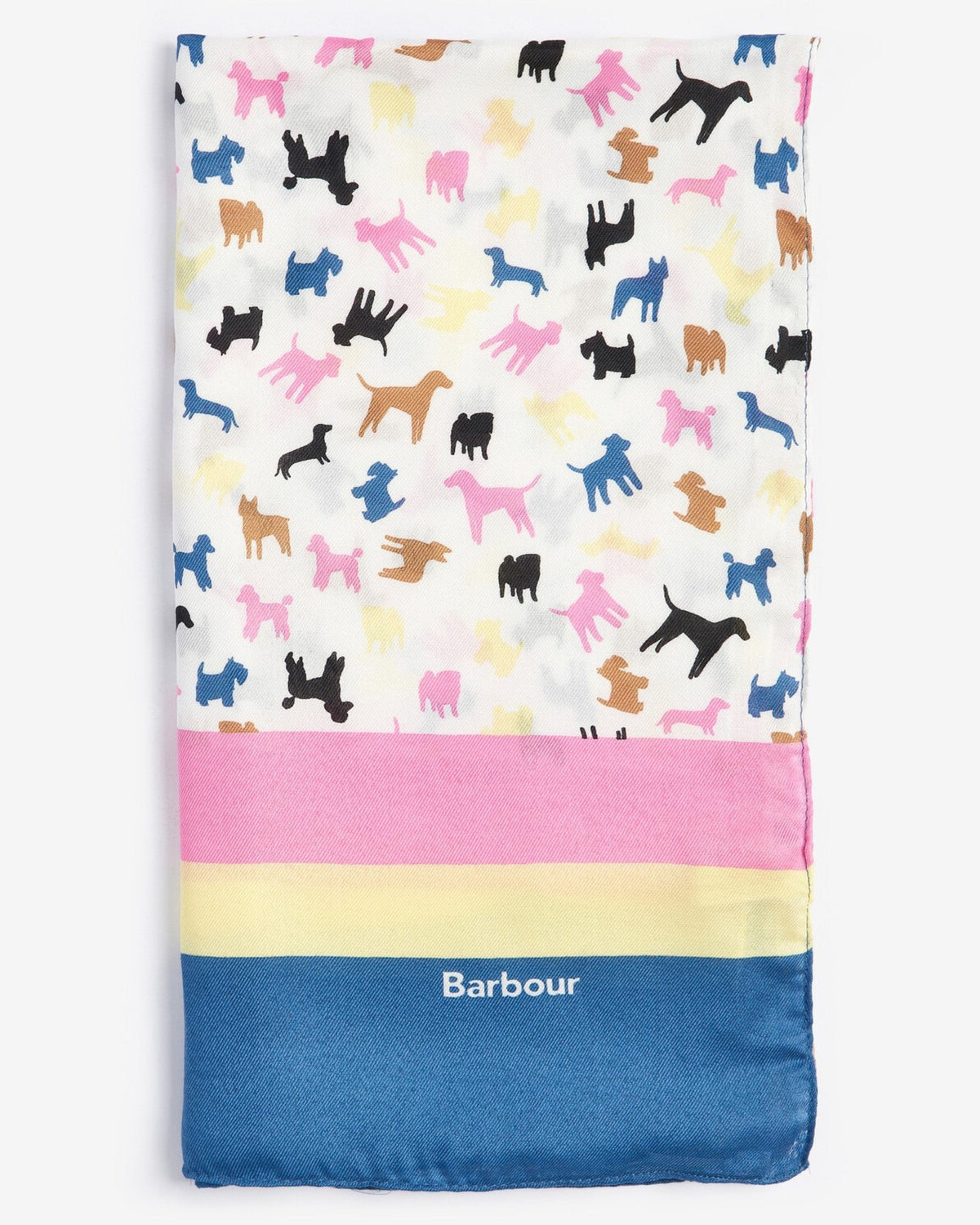 Dog Stripe Print Scarf