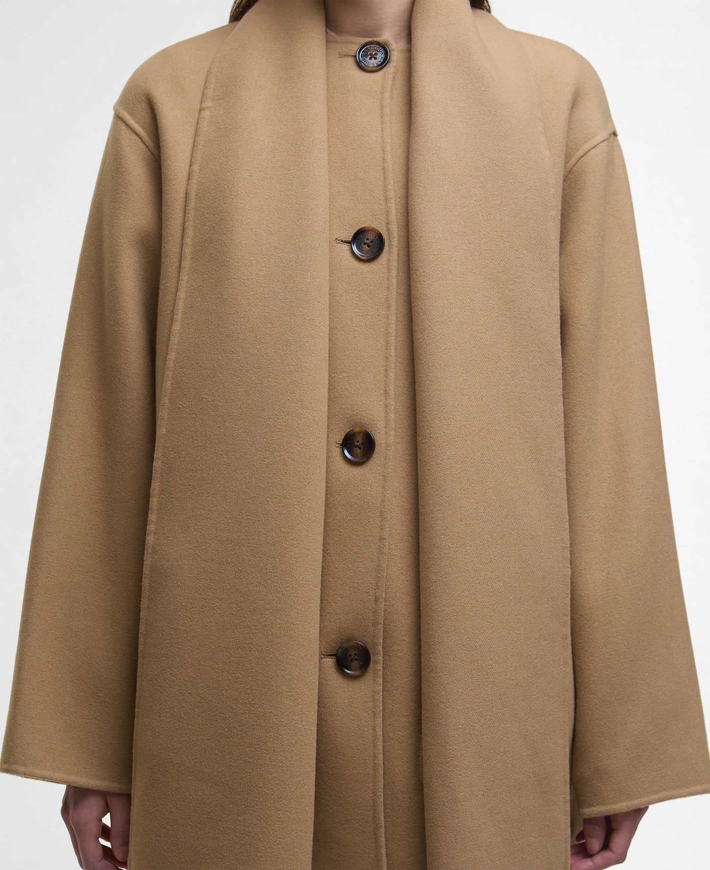 Clementine Wool Scarf Coat