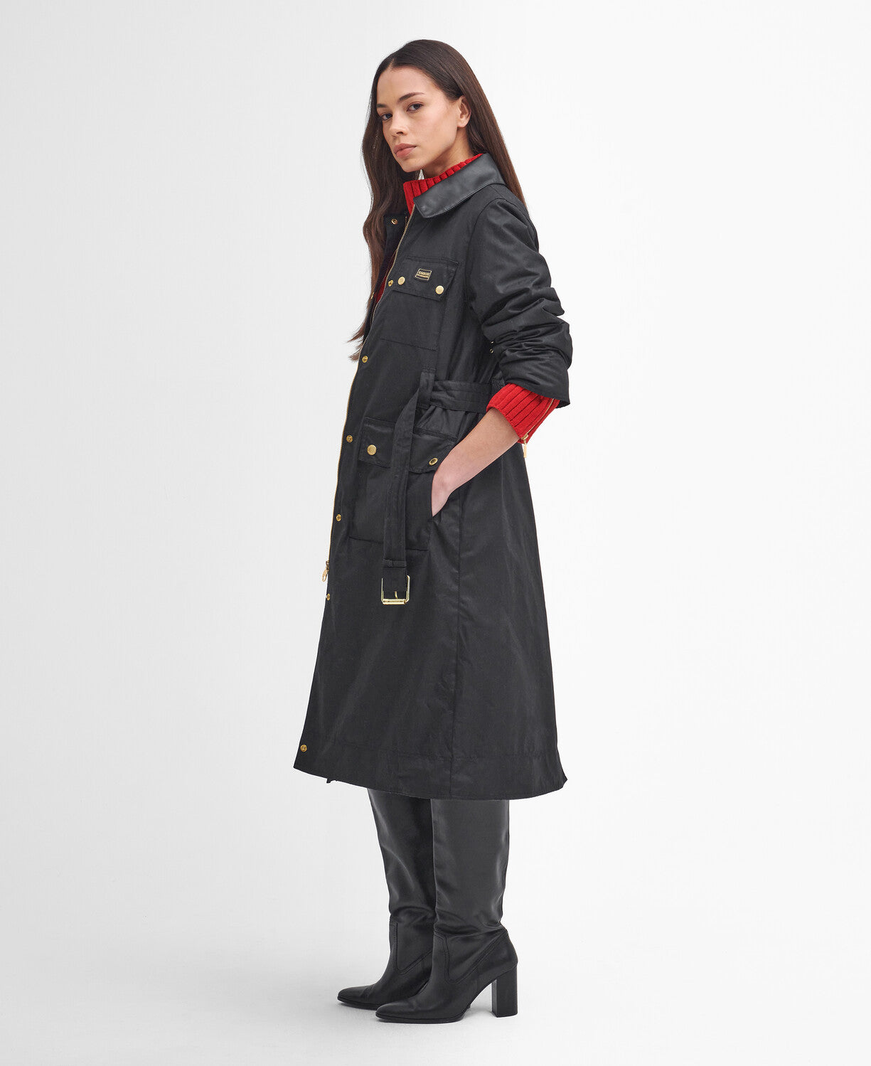 Milla Waxed Trench Coat