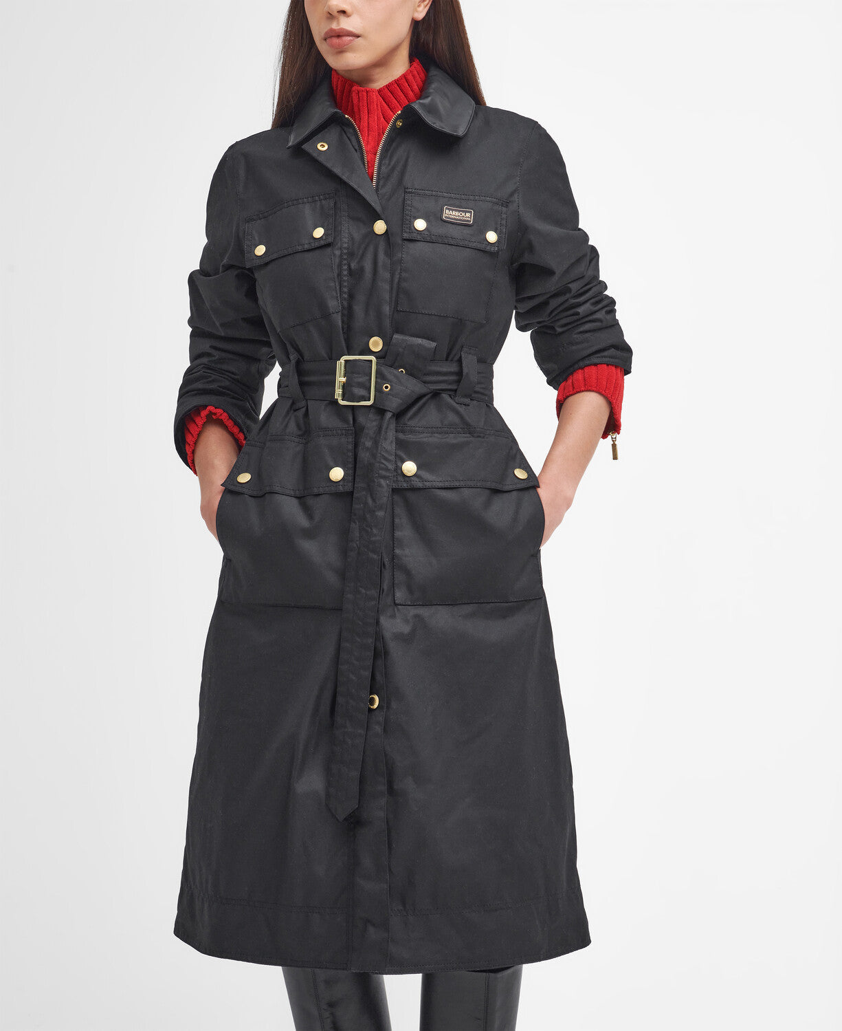 Milla Waxed Trench Coat