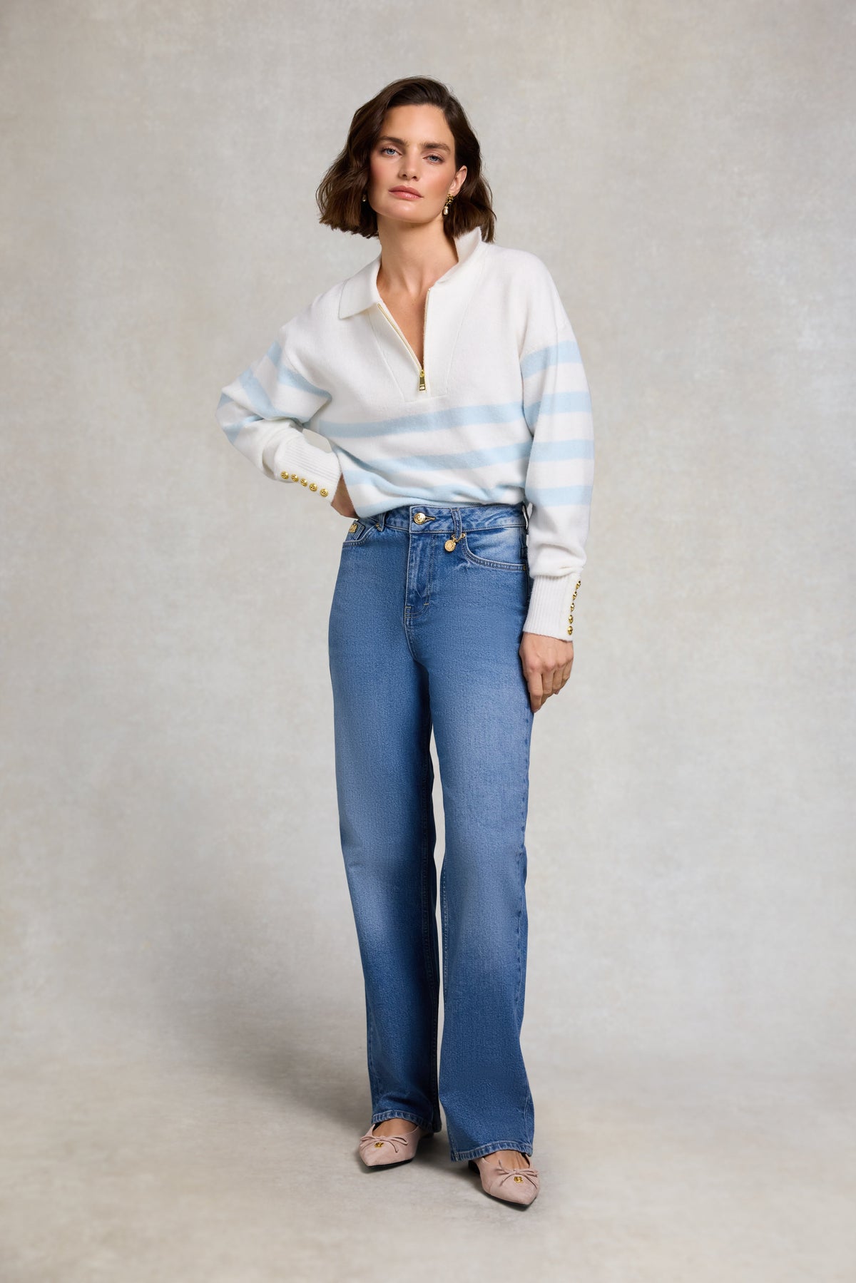 Lydia Quarter Zip Knit