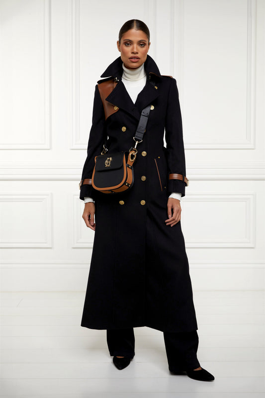 Chelsea Saddle Bag (Black/Tan)