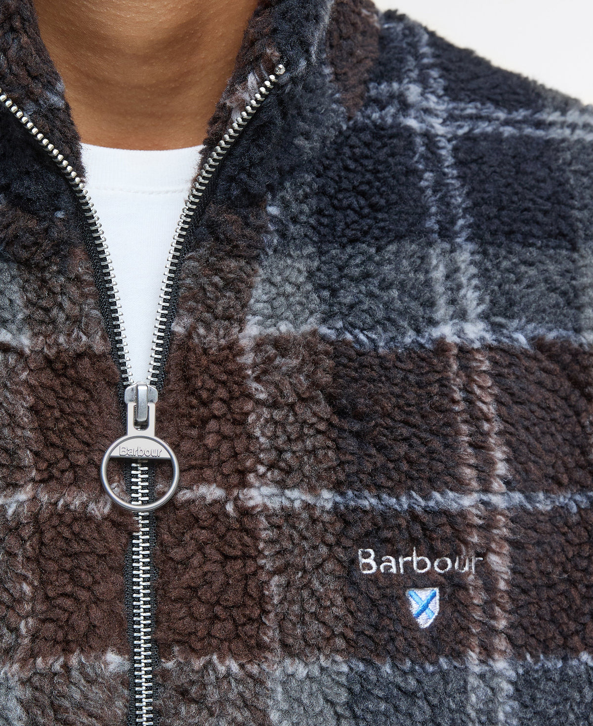 Tartan Fleece Zip Through