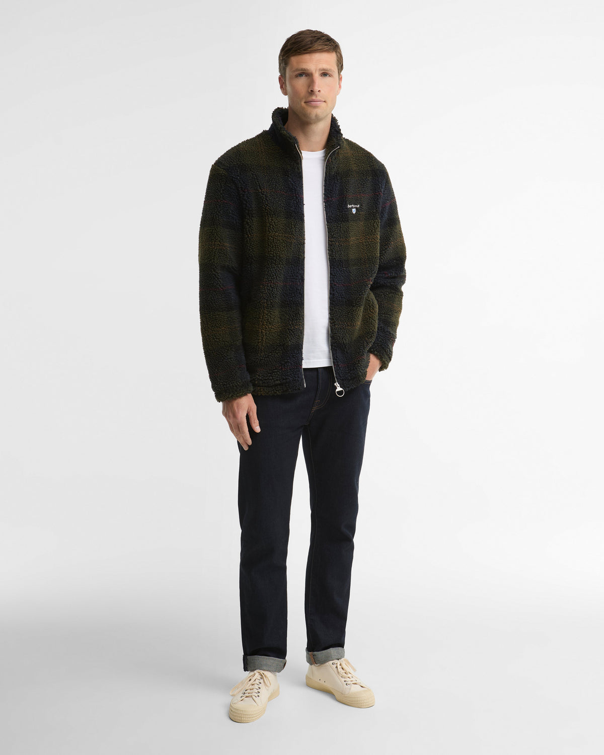 Tartan Fleece Zip Through