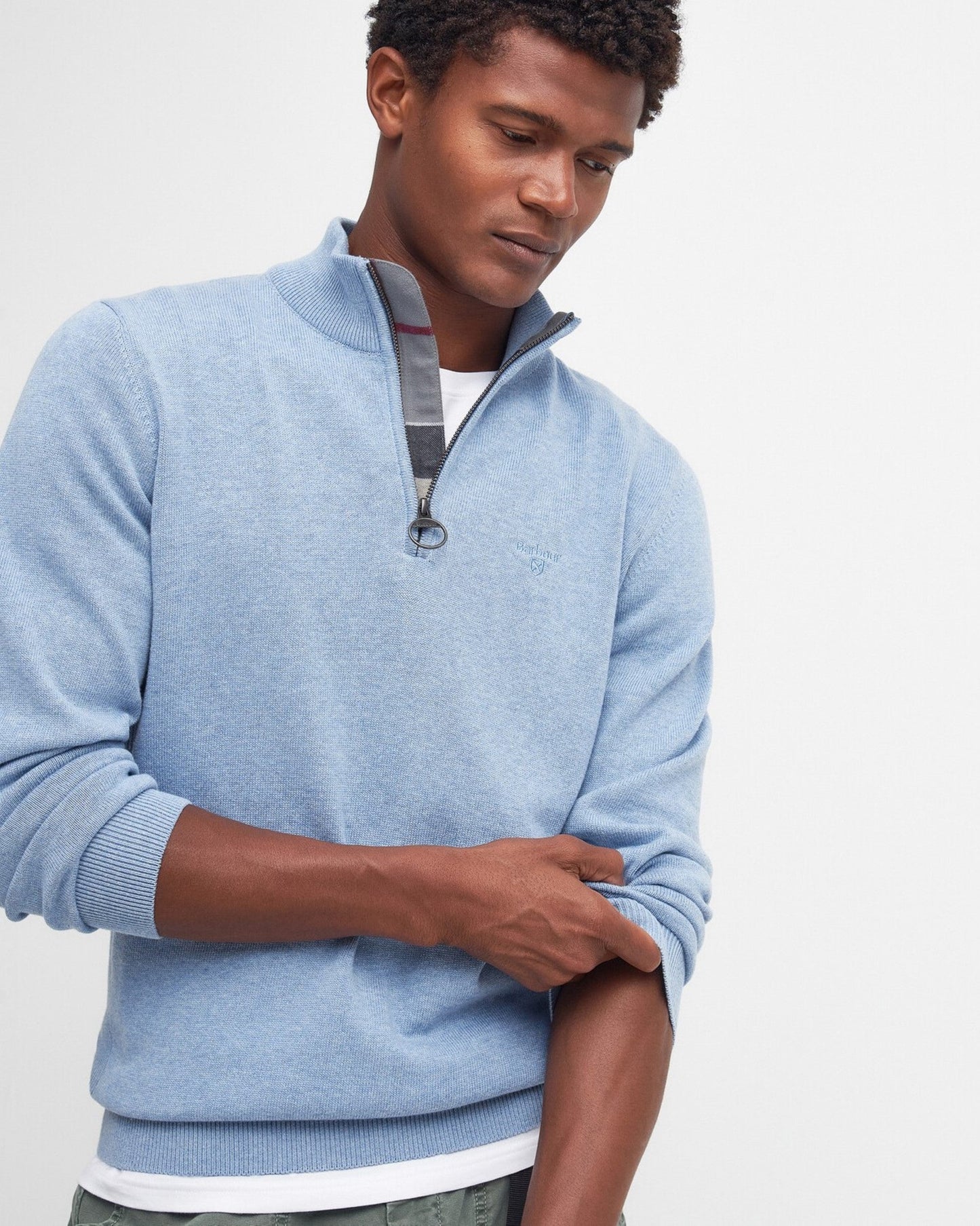 Cotton Half-Zip Sweatshirt