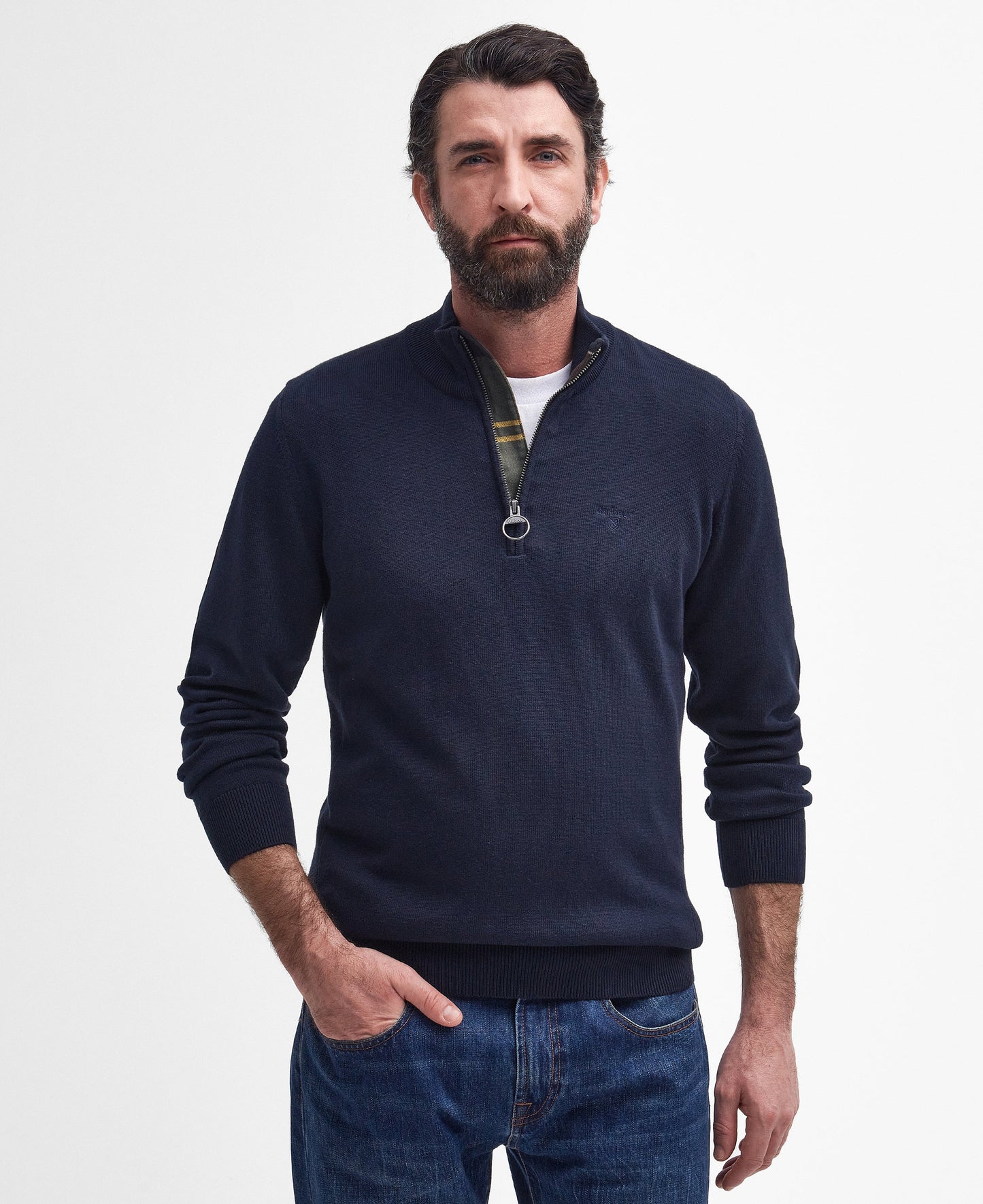 Cotton Half-Zip Sweatshirt