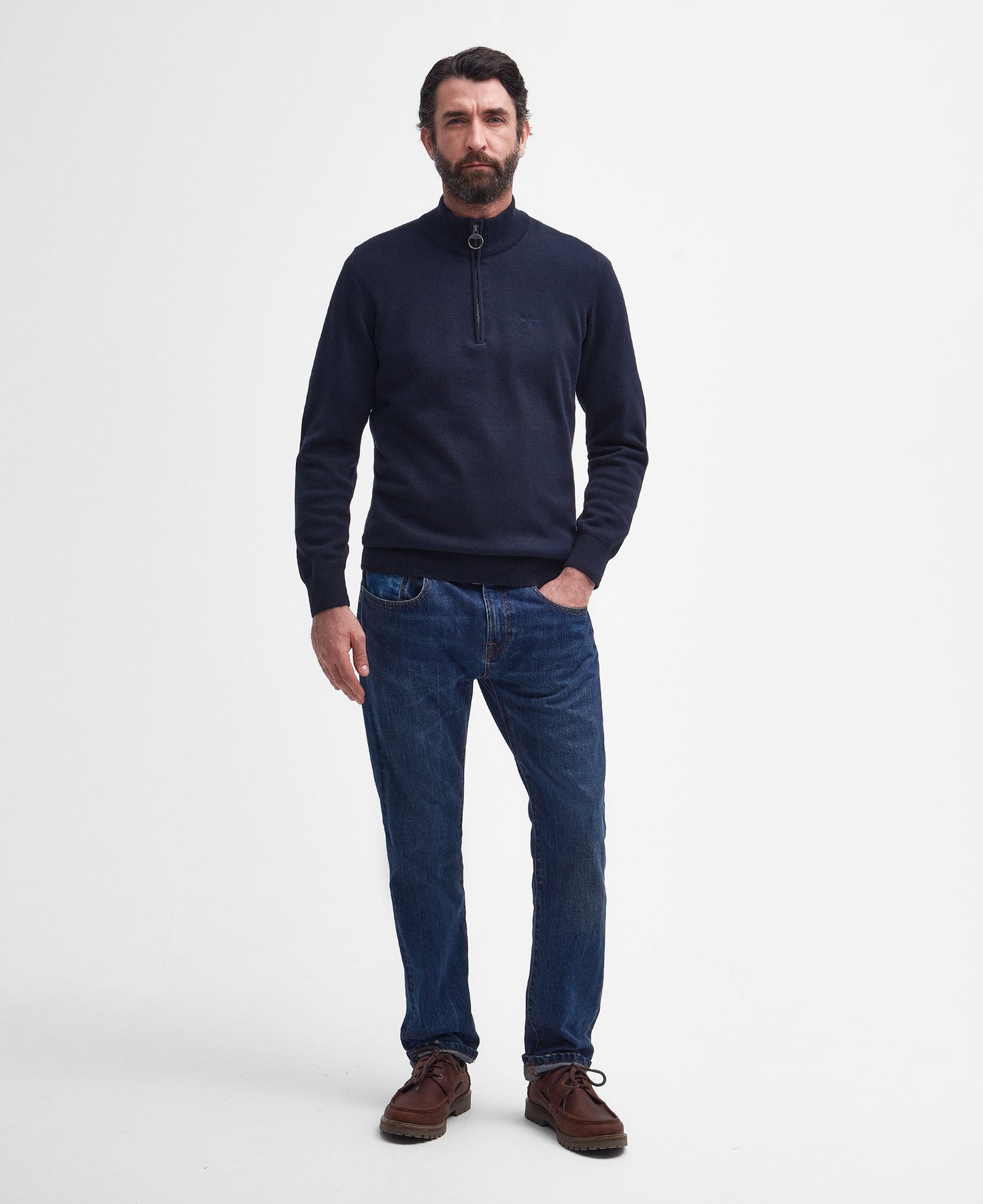 Cotton Half-Zip Sweatshirt