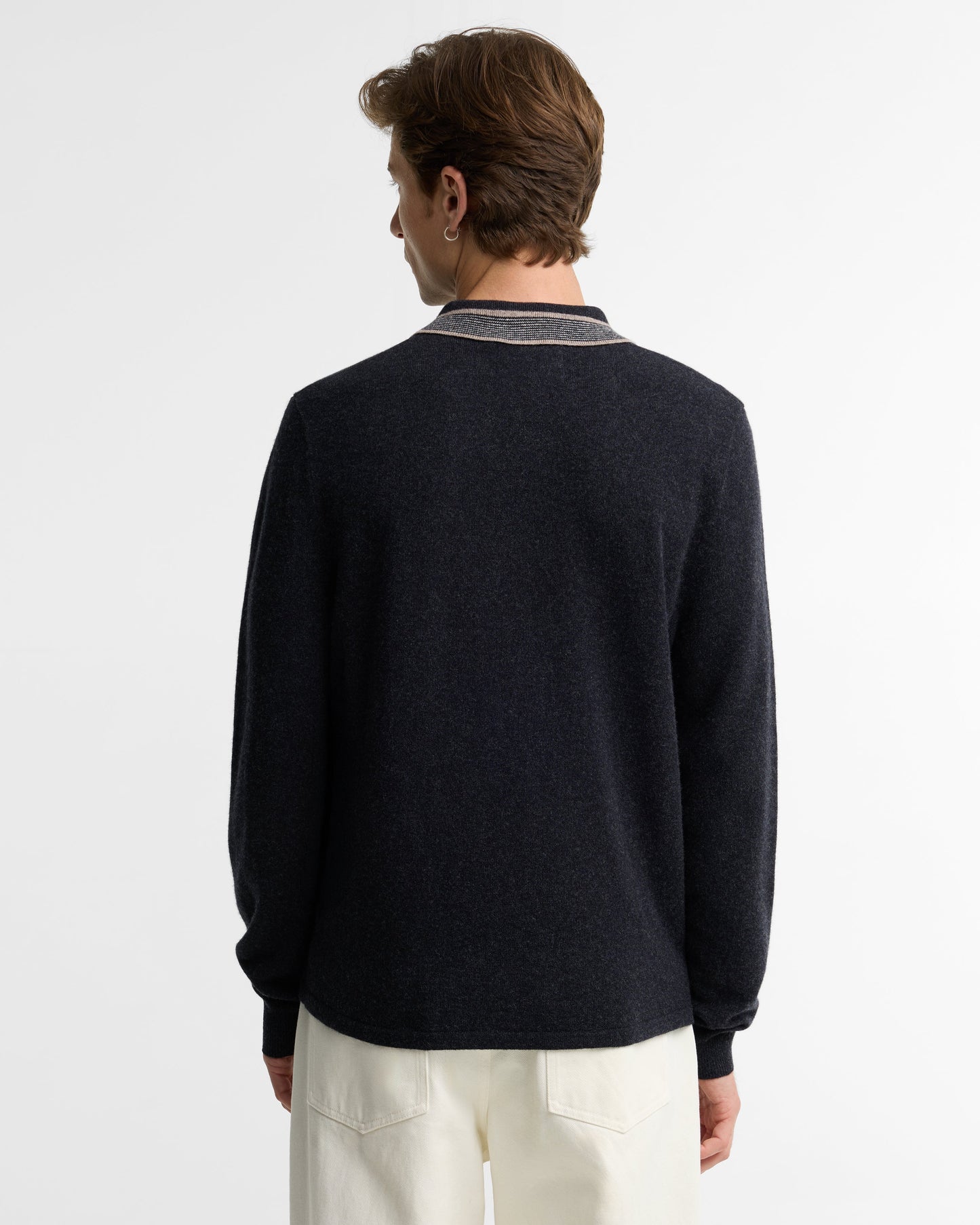 Newport Long-Sleeved Knitted Polo Shirt