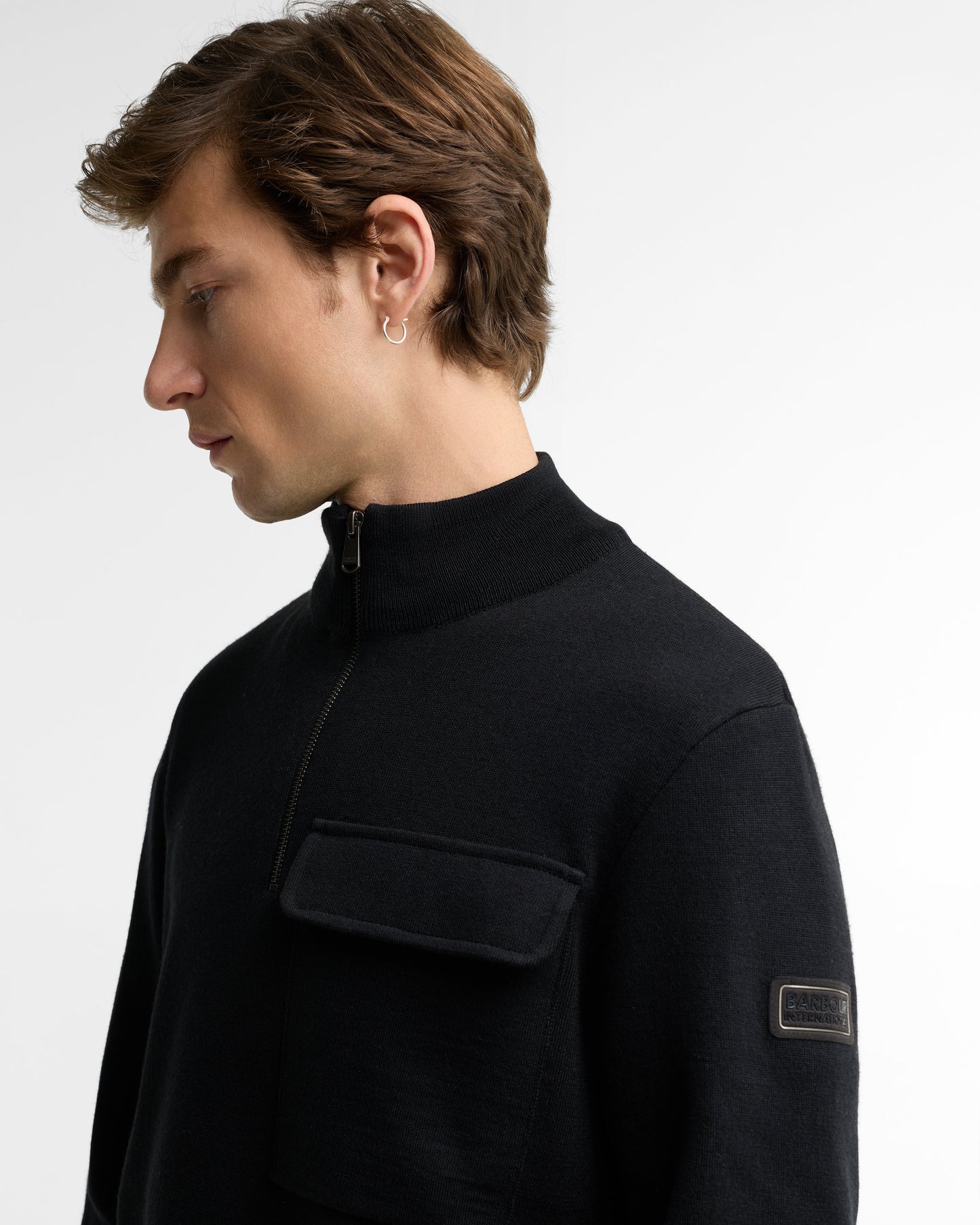 Burley Cotton-Merino Half-Zip Jumper