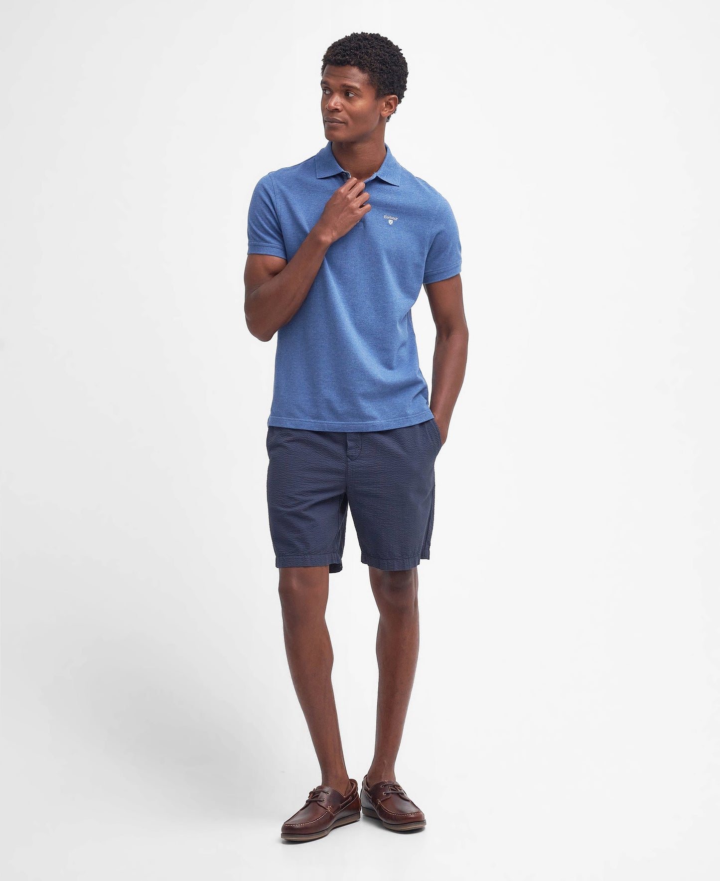 Tartan Pique Polo Top